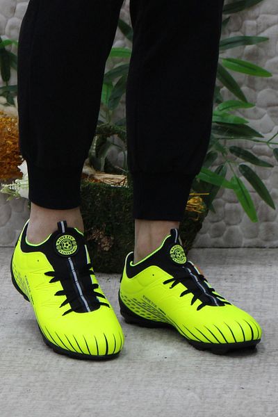 Kinetix Touch AG Galben Negru Produs original Turf Field Fotbal Crampoane Pantofi de fotbal