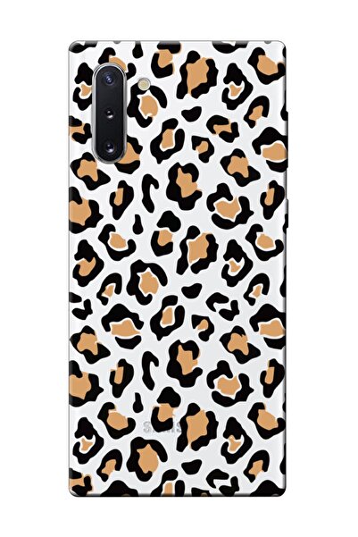 frondcase حافظة هاتف سامسونج نوت 10 شفافة بنمط الفهد