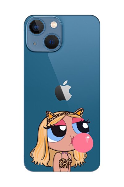 frondcase حافظة هاتف شفافة لهاتف آيفون 13 ميني باور بف جيرلز