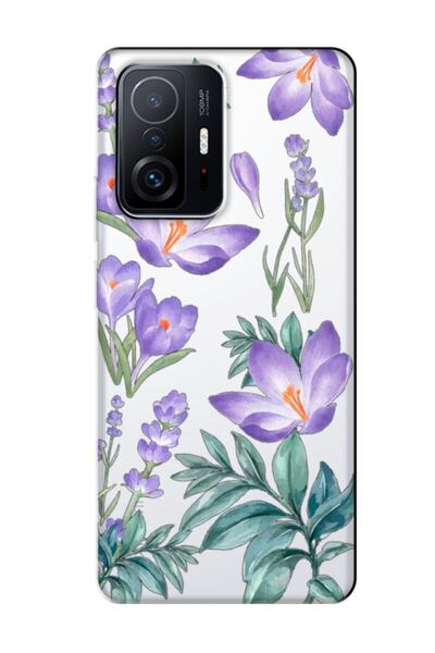 frondcase حافظة هاتف شفافة لهاتف Xiaomi Mi 11T Winter Flower