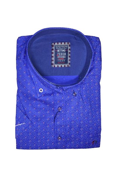 marufshop Ανδρικό κοντομάνικο πουκάμισο Lycra κατάλληλο για μεγάλο μέγεθος 125 κιλών