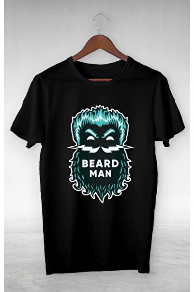 PERISENSE Unisex Femei bărbați Barba Barbat Imprimat Tricou Oversize