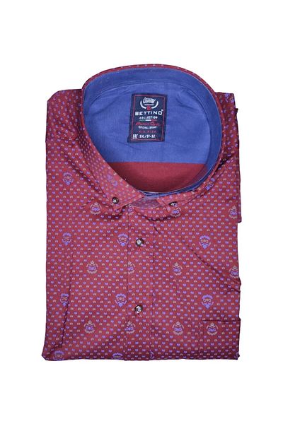 marufshop Ανδρικό κοντομάνικο πουκάμισο Lycra κατάλληλο για μεγάλο μέγεθος 138 κιλών