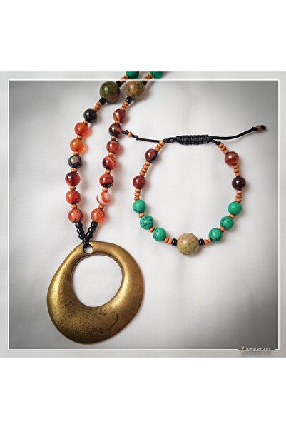 Z Jewelry Design BIMALA - El Yapımı Etnik Otantik Bohem Kadın Bileklik Kolye ...