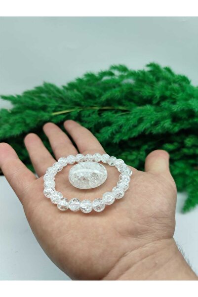 DOĞAL TAŞ CENNETİ NECEF TAŞI 8MM DOĞAL TAŞ BİLEKLİK NECEF (TUMBLE) TIMBIL TAŞI HEDİYE (SERTİFİKALI) DAĞ KRİSTALI