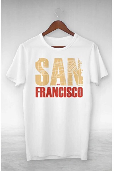 PERISENSE Tricou oversize cu imprimeu San Francisco, unisex, femei, bărbați