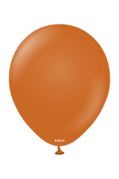 eğlencemarketi 12 Inch Standard Size Retro Balloon 10Pcs Burn Orange