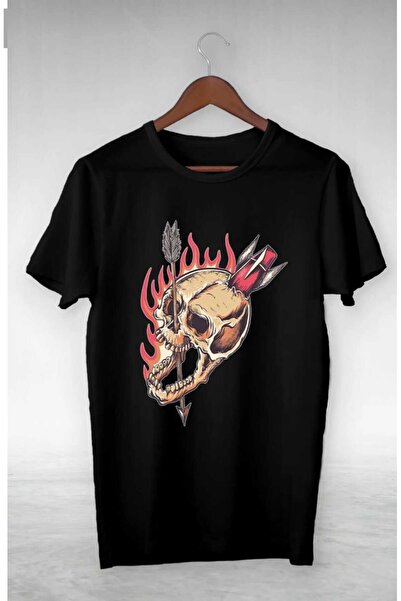 PERISENSE تي شيرت كبير الحجم للجنسين للنساء/الرجال - مطبوع عليه رأس جاف