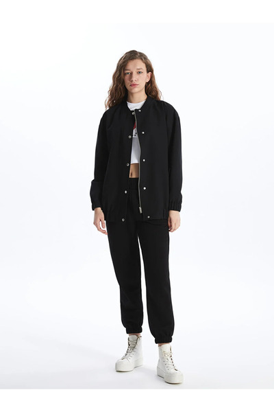 LC Waikiki Dámský kabát XSIDE College Collar rovný s dlouhým rukávem