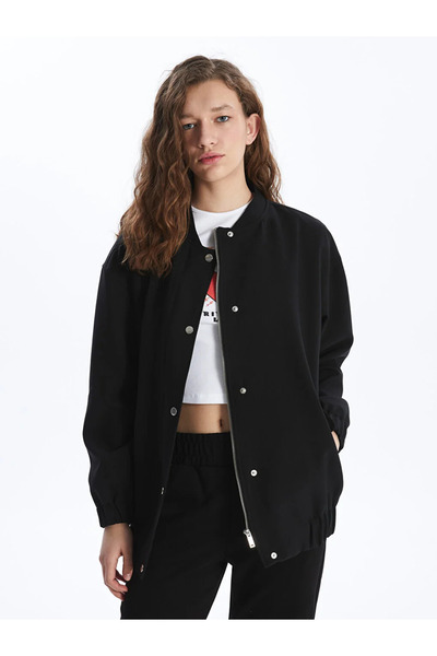 LC Waikiki Dámský kabát XSIDE College Collar rovný s dlouhým rukávem