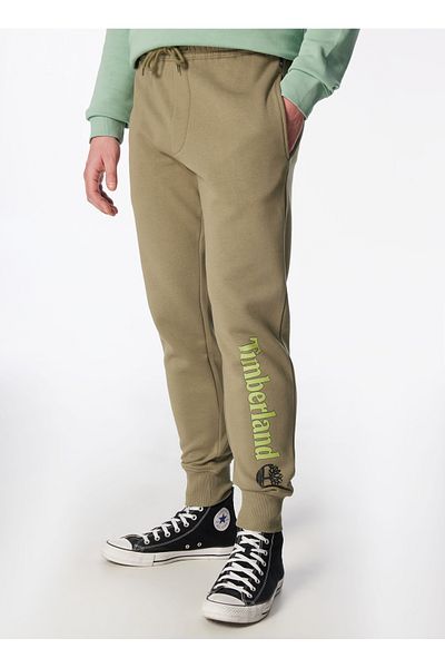Timberland Khaki Men's Sweatpants - Tb0A5Yfb5901 Brushed Back