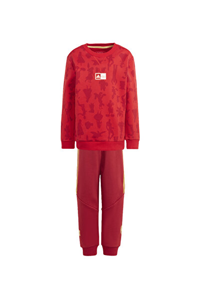 adidas Men's Tracksuit Set - Red Pattern, In7291-Lk Dy 100 Jog