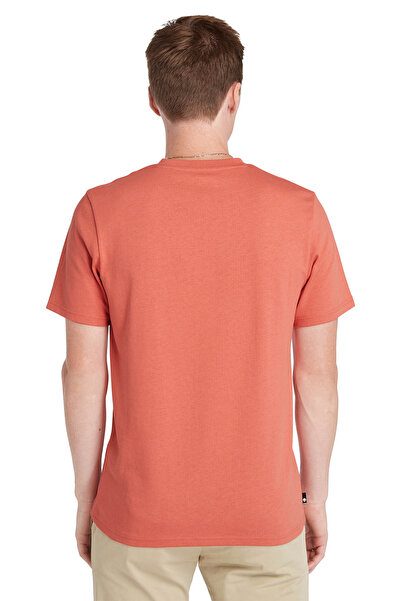 Timberland Μπλουζάκι με λογότυπο κεντήματος Beyaz Erkek Kısa Kol