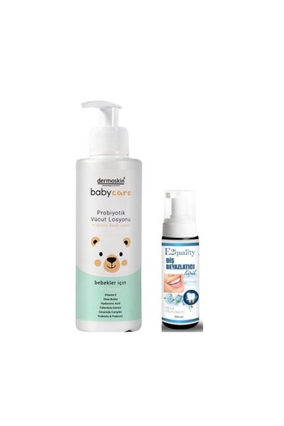 Dermoskin BabyCare Probiyotik Vücut Losyonu 230 ml- Diş Beyazlatıcı Köpük Hediye