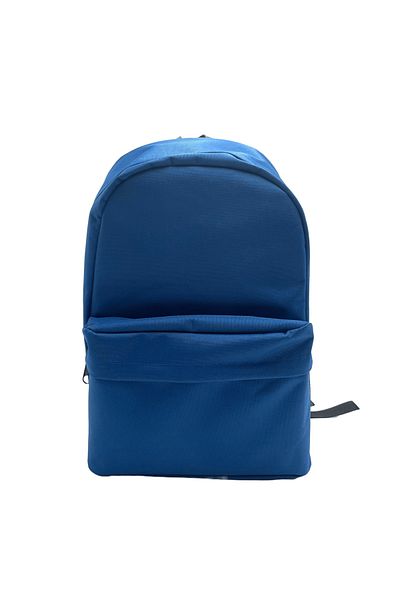 Differ Studio Blue Color Water Resistant Zippered Pocket Daily Unisex Backpack/School Bag Large Internal Volume
