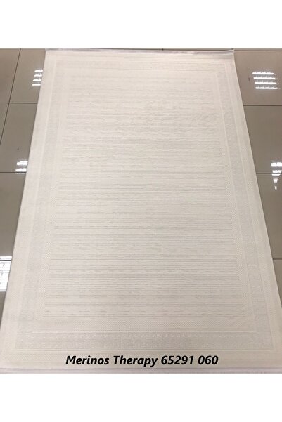 Merinos Halı Therapy Serisi 65291 Beyaz Salon Halısı Yolluk Mutfak Halısı