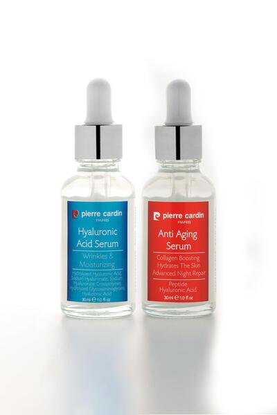 Pierre Cardin عبوة مكونة من عبوتين من مصل حمض الهيالورونيك المضاد للشيخوخة وت...