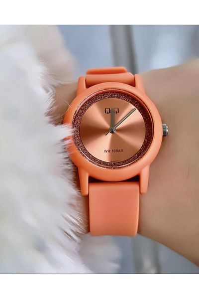 Q&Q  Women's Waterproof Plastic Cord Wristwatch