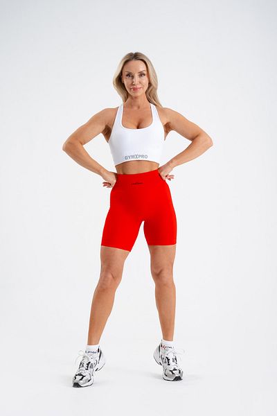 GYMXPRO Super Flexible Straight Shorts with Push-up Detail
