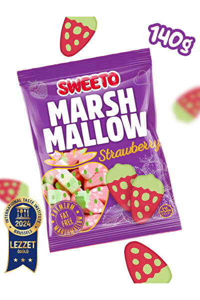 SWEETO Marshmallow Strawberry 140gr.