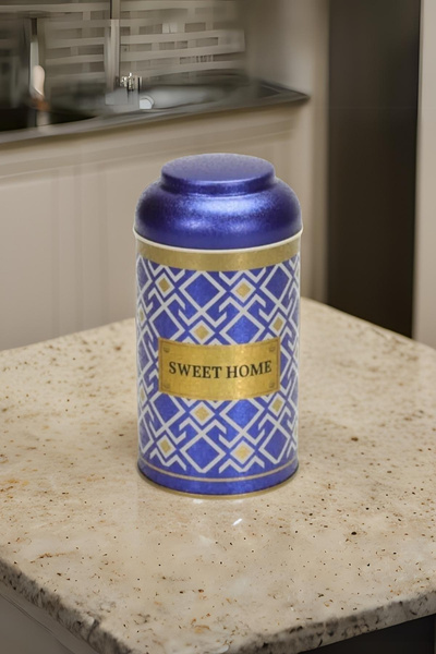 EVLE Ef088-93 Turkish Blue_swt Home Patterned Spice Bowl 0.9 Lt