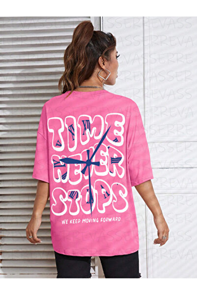 Revasser Unisex Γυναικείες/Ανδρικές Time Never Stops Πολύχρωμο, προσαρμοσμένο...