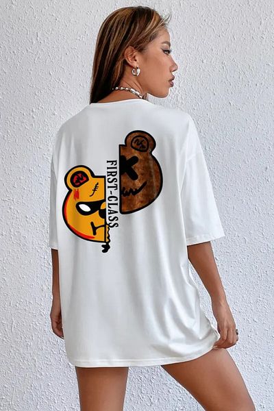 MODAGEN Μπλουζάκι Unisex Τeddy Bear με στάμπα Oversize