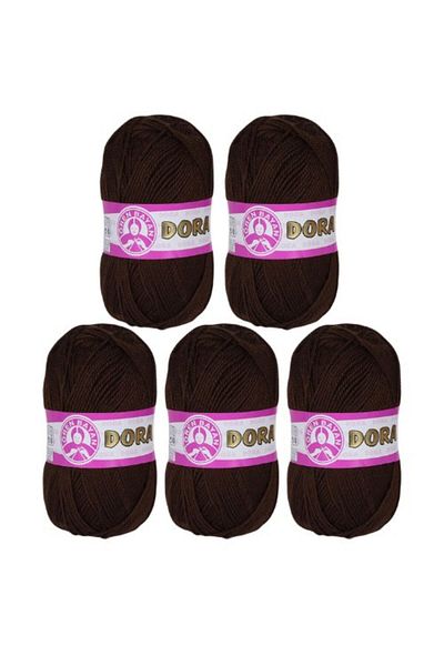 Ören Bayan Dora Knitting Lanyard - Dark Brown, Pack of 5 (083)