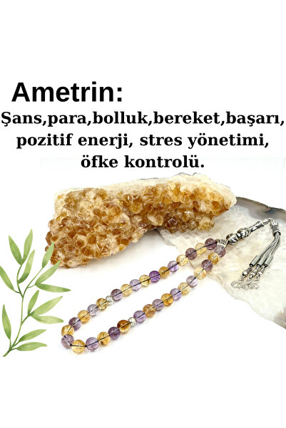 GÜMÜŞ TAŞ EVİ Ametrin Tesbih