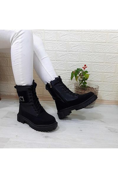 Twingo 900 Black Fur Lined Zippered Boots