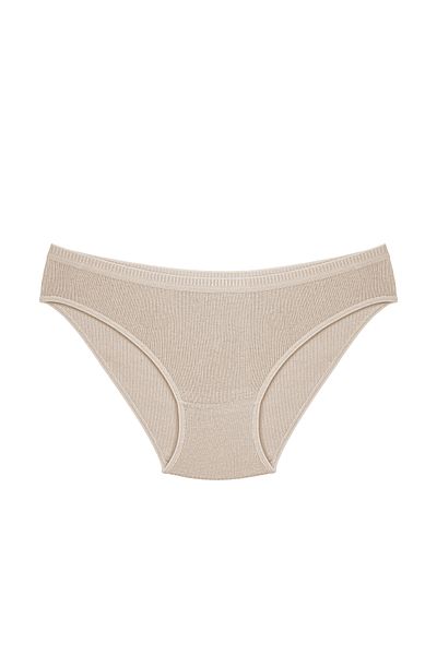 Humaone Women's 100% Cotton 5-Piece Ribbed Bikini Panties