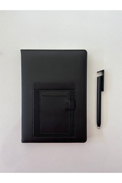 Aress Kanguru Cepli Termo Deri Tarihsiz Ajanda Defter 13 x 21 Telefon Tutuculu Kalem Seti