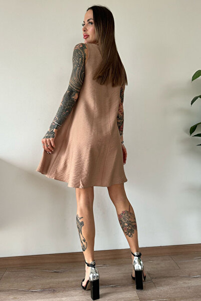 CİDDE Women's Sleeveless Bell Dress