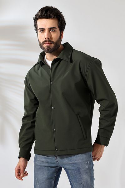 GAREN Ανδρικό Ανοιξιάτικο Softshell Μπουφάν Χακί