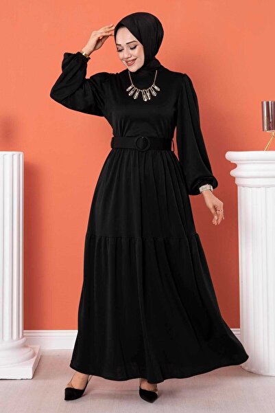 EBRUTESETTÜR فستان بتفاصيل حزام موديل MD20133