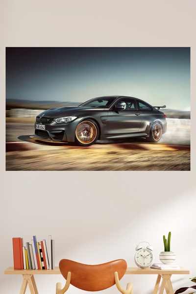 LİPYOS Ρετρό αφίσα από ξύλο MDF 3 mm με θέμα το αυτοκίνητο