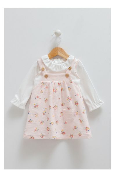 Caramell 100% Cotton Baby Girl GILET 2 PIECES