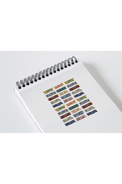 LiyaCraft مجموعة ملصقات شريطية منقوشة مناسبة لمجلة Planner Agenda Bullet Journal