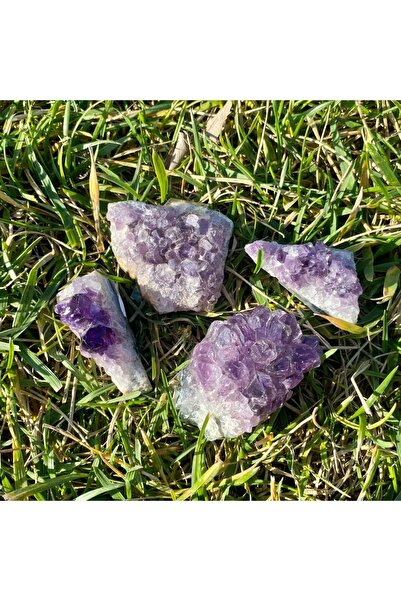 Elifsu Jewelry Ham Ametist Taşı Mini Kütle