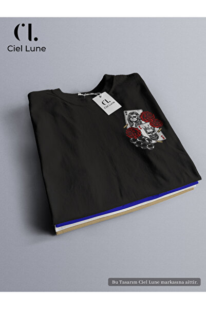 NEVERMIND Design special unisex King And Rose - Tricou supradimensionat