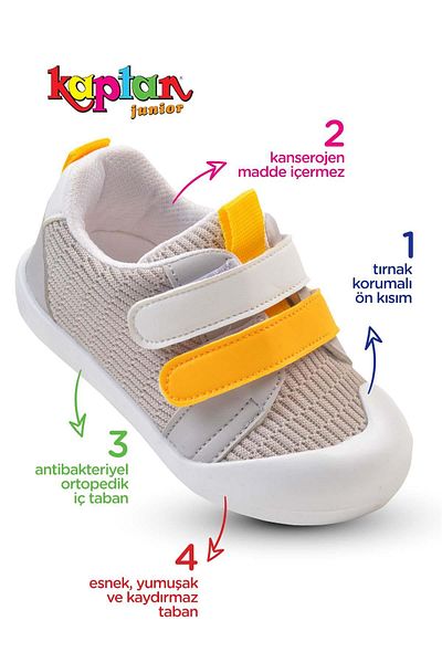 KAPTAN JUNIOR Dětské ortopedické boty Ilkadım Baby Boy Imle 310