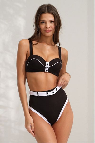 Pierre Cardin Σετ μπικίνι με στράπλες ψηλή μέση