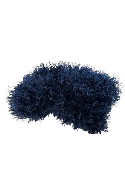 gcstore Navy Blue Shift Plush Shift Tassel