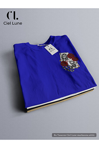 NEVERMIND Унисекс специален дизайн - King And Rose прекалено голяма тениска