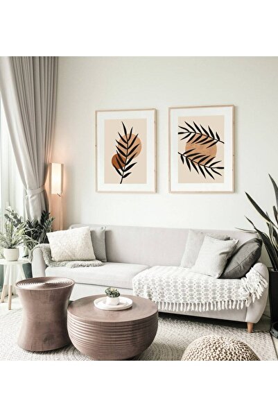 FOGO WOOD Ahşap 2'li Çerçeveli Minimalist Tablo