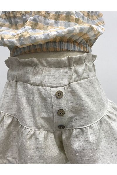 Çikoby Baby Girl's Quad Crop Shorts Suit