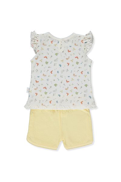 Bebetto SÜPREM DOUBLE PAJAMAS WITHOUT BOOTIES 2-PACK (HAPPY GARDEN) F 1295