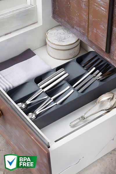 Nandy Home ANTHRACITE Συρτάρι μαχαιροπήρουνων 9 διαμερισμάτων