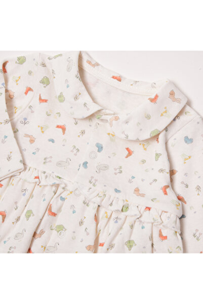 Bebetto SÜPREM DOUBLE BOOTIES PAJAMAS SET 2 Pieces (HAPPY GARDEN) F 1317