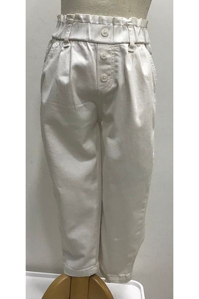 Çikoby Baby Girl Off White Jeans